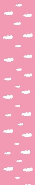 Papel de Parede Adesivo Lavável Céu Rosa Bebê - 5