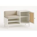 Ver imagem 2 de Sapateira com Estofado Porta em Palha Indiana e Prateleiras