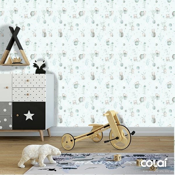 Papel de Parede Adesivo Lavável Coala 12m - 2