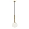 Pendente Orbit 1 Esferas 1xg9 10x10x23,5cm - Casual Light Studioluce Dourado / Leitoso - 1