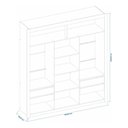 Ver imagem 5 de Conjunto para Quarto Guarda Roupa Cômoda e Closet Freijó/off White Amoudi Móveis