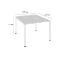 Ver imagem 3 de Escrivaninha Dupla Industrial com Pé Trave 120cm Yescasa Branco