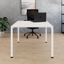 Ver imagem 1 de Escrivaninha Dupla Industrial com Pé Trave 120cm Yescasa Branco