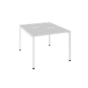 Ver imagem 2 de Escrivaninha Dupla Industrial com Pé Trave 120cm Yescasa Branco