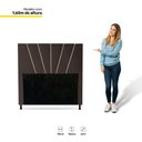 Ver imagem 3 de Cabeceira Cama Box Solteiro Dallas 90cm Suede Marrom