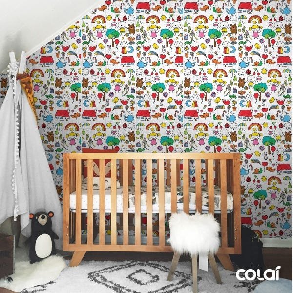 Papel de Parede Adesivo Lavável Diversão Infantil - 3
