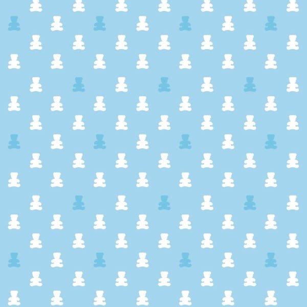 Papel de Parede Adesivo Lavável Ursinhos - 1