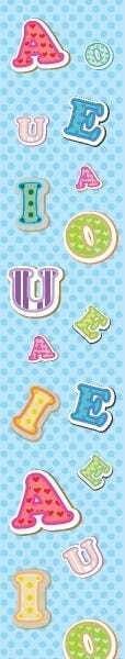 Papel de Parede Adesivo Lavável Saber Letras Azuis - 5