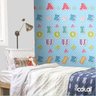 Papel de Parede Adesivo Lavável Saber Letras Azuis - 4