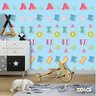 Papel de Parede Adesivo Lavável Saber Letras Azuis - 2