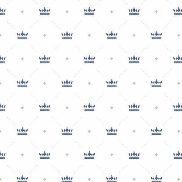 Papel de Parede Adesivo Lavável Coroas 9m - 1
