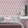 Papel de Parede Adesivo Lavável Capitone Rosê 12m - 3