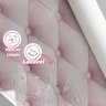 Papel de Parede Adesivo Lavável Capitone Rosê 12m - 2