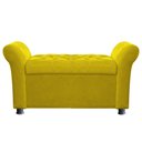 Ver imagem 2 de Recamier Bau Egeo 140x Suede Amarelo - Dominic Decor