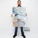 Ver imagem 2 de Quadro Decorativo em Canvas Abstrato Mármore Cores Suaves TaColado Moldura Flutuante 4,5cm Madeira 9