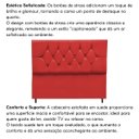 Ver imagem 6 de Cabeceira Estofada Cama Box Solteirão 100 cm Suede Nina:Vermelho