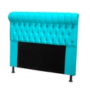 Ver imagem 1 de Cabeceira Tóquio 140 cm Suede Azul Turquesa