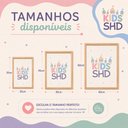 Ver imagem 4 de Kit Quadros Infantil com Nome - Ursinha Balões:20x30/Moldura Mel Vidro Acrílico