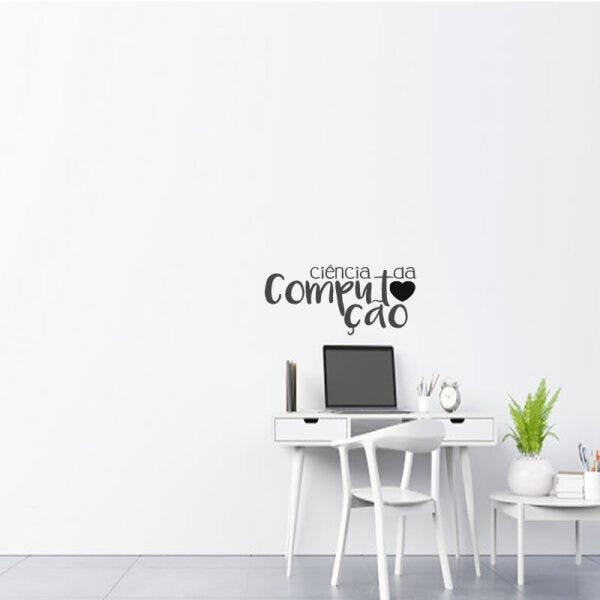 Adesivo decorativo de parede ciências da computação - 1