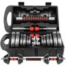 Maleta De Halter 20Kg Dumbbell Com Barra Ajustável Exercício - 2
