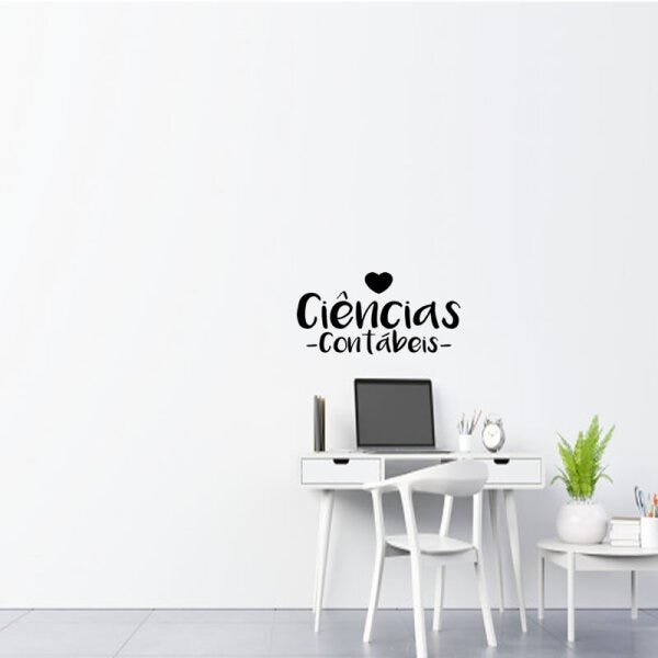 Adesivo decorativo de parede ciências contábeis - 1