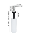 Ver imagem 4 de Kit Lixeira Embutir 5L + Torre de Tomada + Dosador Inox