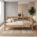 Ver imagem 2 de Sofá Cama Solteiro Madeira Maciça Reforçado Sofá-Cama Luxo