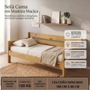 Ver imagem 3 de Sofá Cama Solteiro Madeira Maciça Reforçado Sofá-Cama Luxo