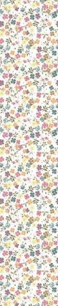 Papel De Parede Lavável Flores Com Fundo Branco 18m - 7