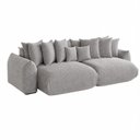 Ver imagem 3 de Sofá Retrátil 3 Lugares Bouclê Armani 2,10 Mts Cinza