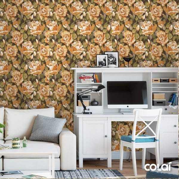 Papel De Parede Adesivo Lavável Flores Infantis 18m - 2
