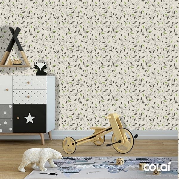 Papel De Parede Adesivo Lavável Folhas 18m - 6