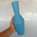 Ver imagem 2 de Vaso Phami Decorativo Cachepô Enfeite 27x10x10cm Cerâmica Azul
