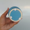 Ver imagem 4 de Vaso Phami Decorativo Cachepô Enfeite 27x10x10cm Cerâmica Azul