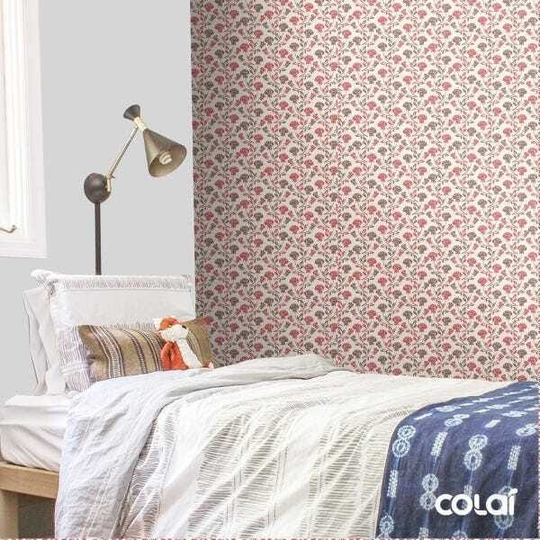 Papel De Parede Adesivo Lavável Mini Rosas Coloridas 15m - 3
