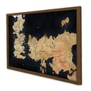 Ver imagem 1 de Quadro Decorativo Mapa Game Of Thrones em Moldura Caixa Tacolado Moldura Trad 1cm Madeira Escura sem