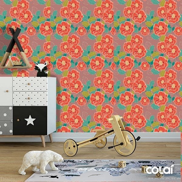 Papel De Parede Adesivo Lavável Tagetes 15m - 6