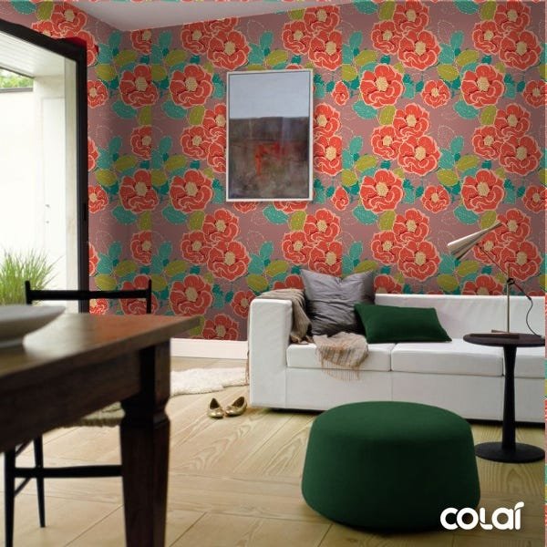 Papel De Parede Adesivo Lavável Tagetes 15m - 4