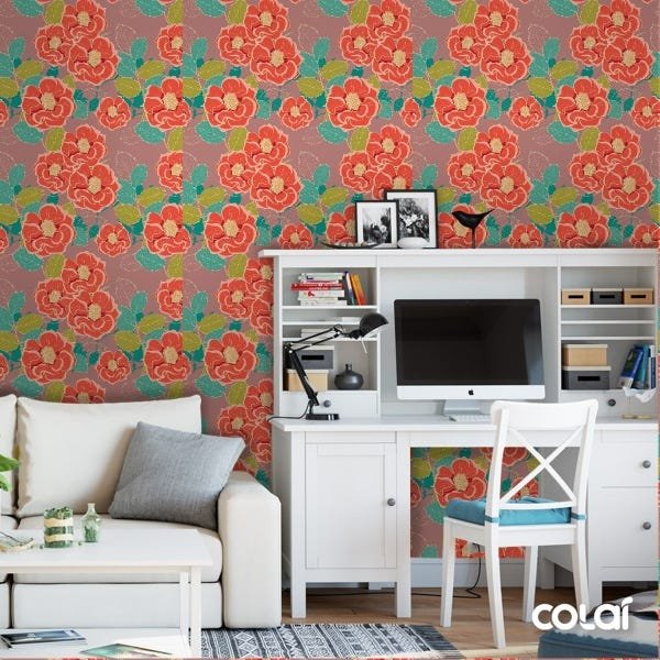 Papel De Parede Adesivo Lavável Tagetes 15m - 2