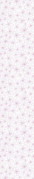 Papel De Parede Lavável Flores Traçadas De Rosa 15m - 7