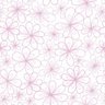 Papel De Parede Lavável Flores Traçadas De Rosa 15m - 1