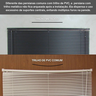 Persiana Pvc Trilho Metálico 240larg X 140alt Preta (2 Pçs) - 6