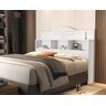 Cabeceira Queen para Box Casal 158 100% MDF 3 Nichos Vivian:‎ Branco - 1
