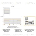 Ver imagem 4 de Cozinha Compacta Veneza Gw Multimóveis Mp2075 com Armário e Balcão Branca