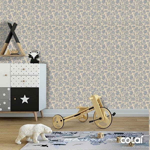 Papel De Parede Adesivo Lavável Multi Flores 9m - 6