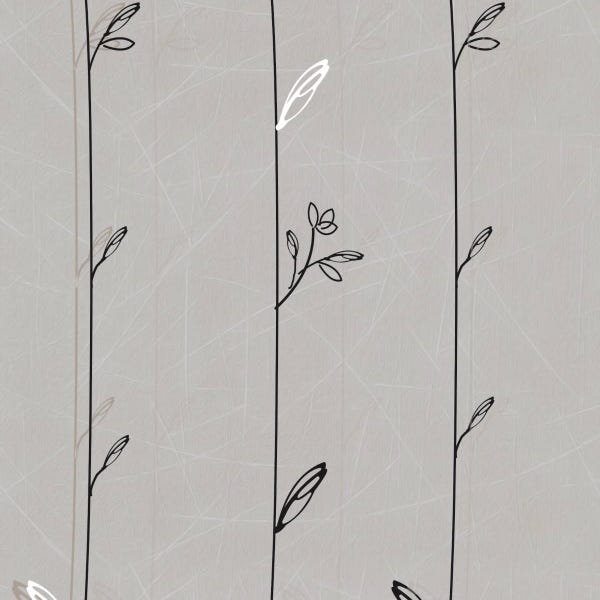 Papel De Parede Adesivo Lavável Folhas Ilustradas 9m - 1