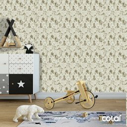 Papel De Parede Lavável Flores Sombreadas Vintage 9m - 6