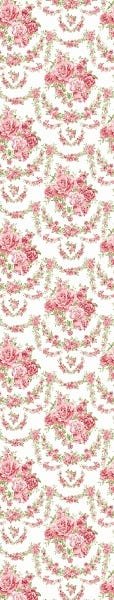 Papel De Parede Adesivo Lavável Rosas Decorativas 6m - 7