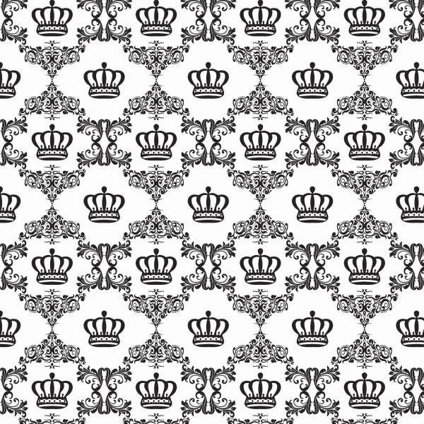 Papel de Parede Adesivo Lavável Coroa Negra 18m - 1
