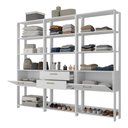 Ver imagem 5 de Guarda-roupa Closet Modulado Texas 2 Portas 2 Gavetas 219cm Multimóveis Mp4793 Branco